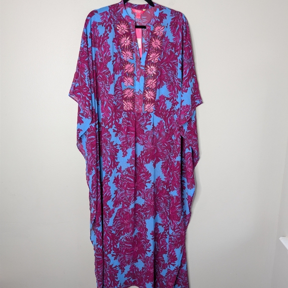 Lilly Pulitzer Dresses & Skirts - Lilly Pulitzer Julieta Embellished Maxi Caftan